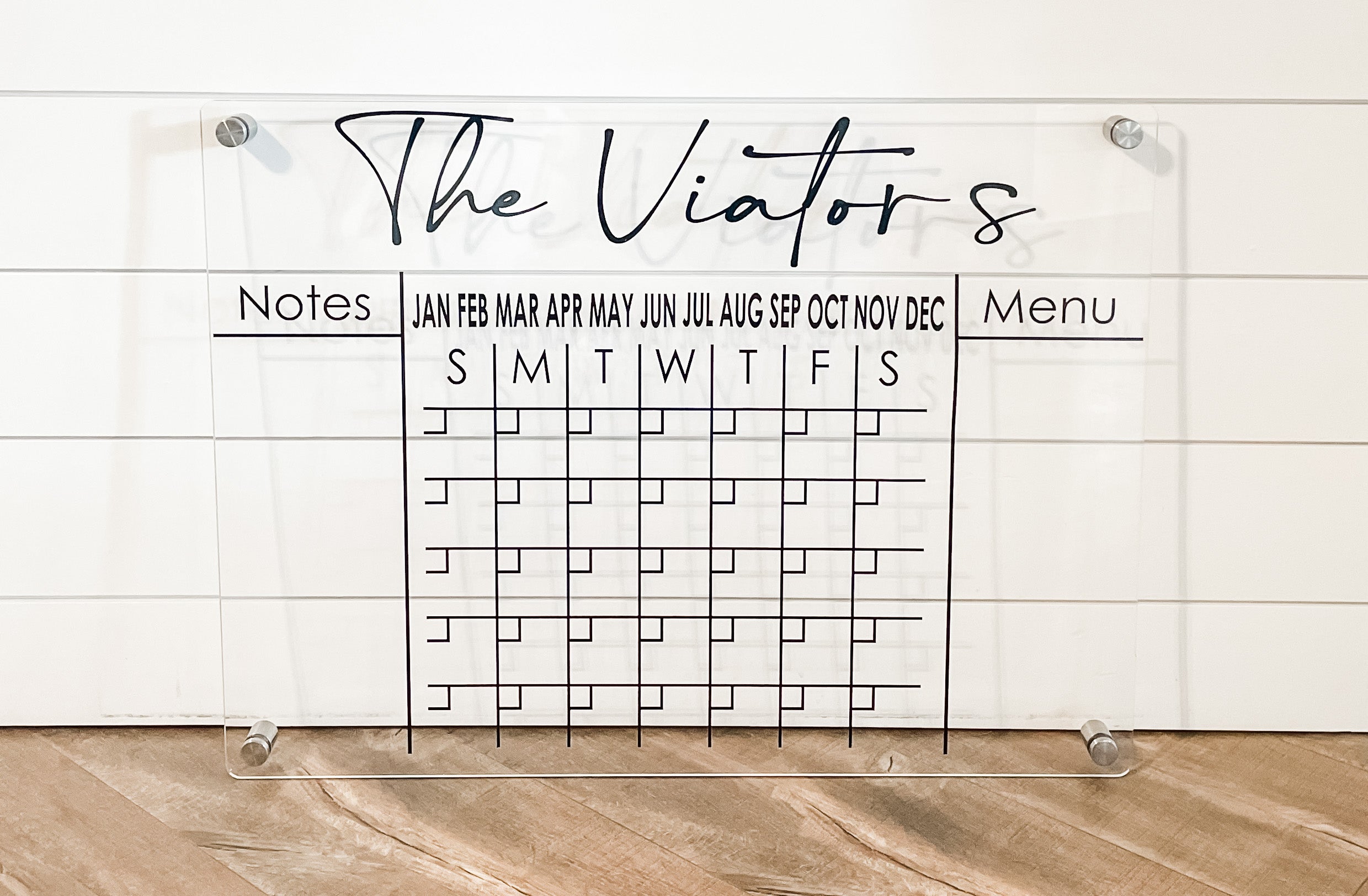Acrylic Family Wall Calendar 4D Custom Goods