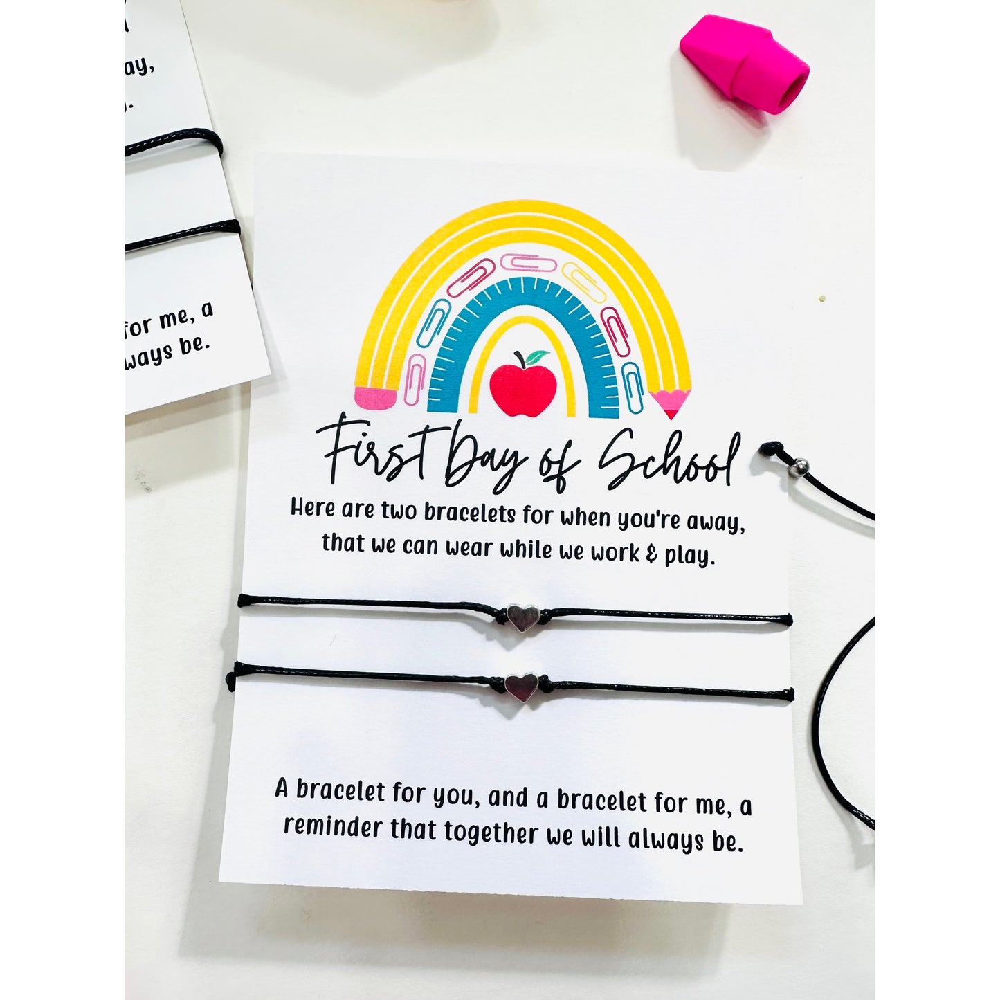 First Day of School Bracelets
