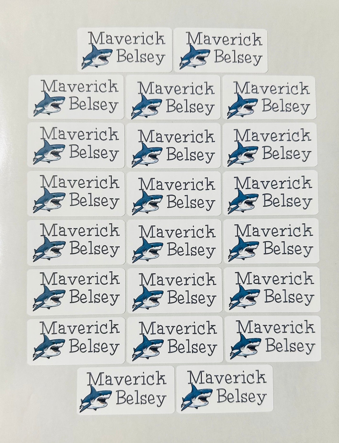 Back to School Supplies Labels - 30 per sheet - Each Label is 2.25" x .85"