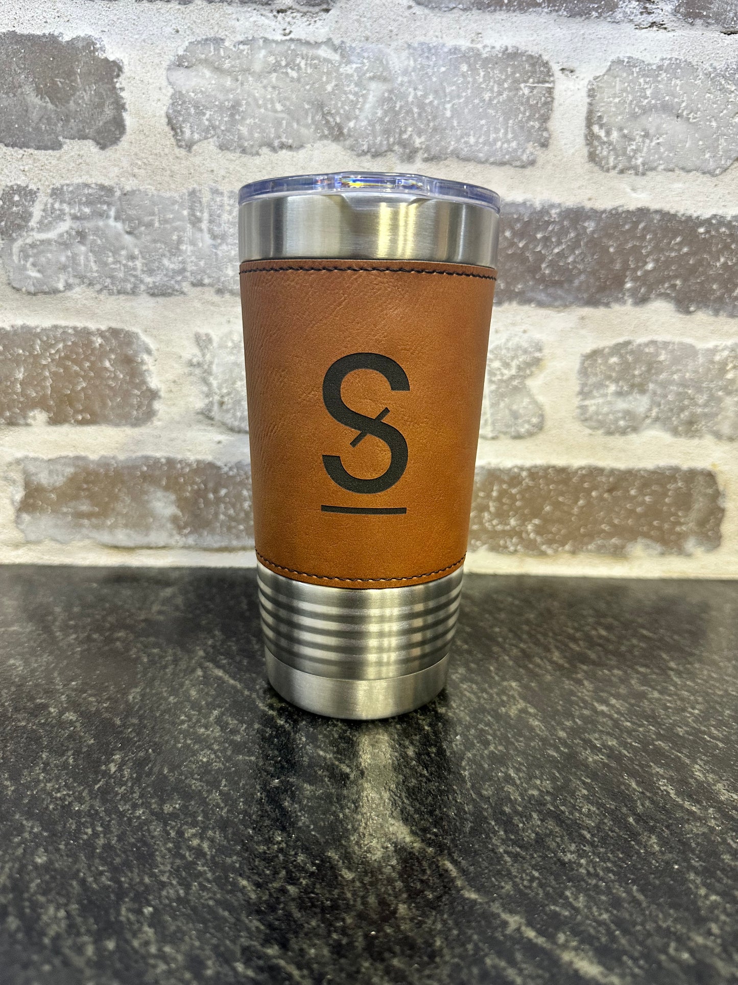 20oz Leatherette Tumbler Cup - Engraved/Personalized - Polar Camel
