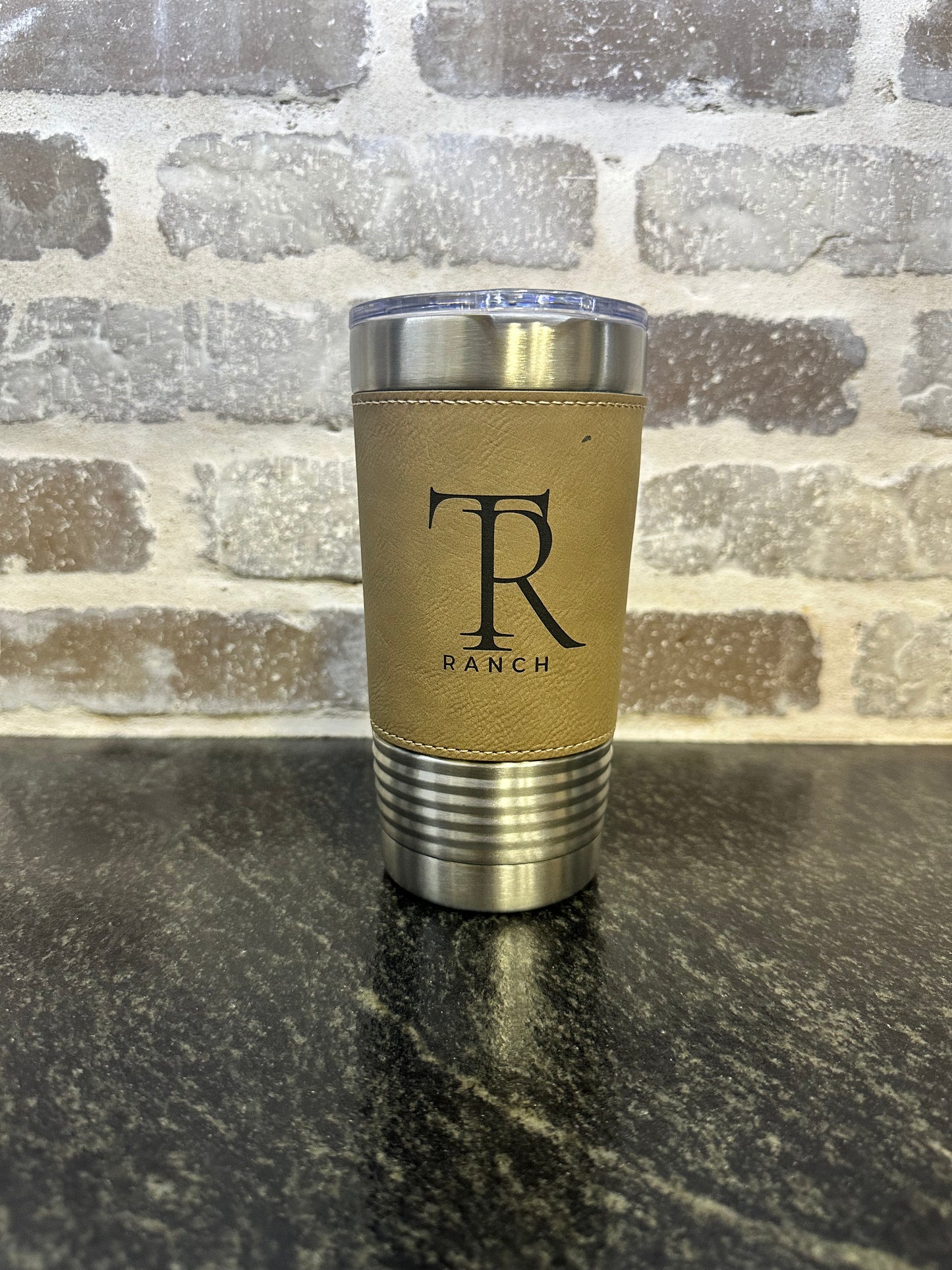 20oz Leatherette Tumbler Cup - Engraved/Personalized - Polar Camel