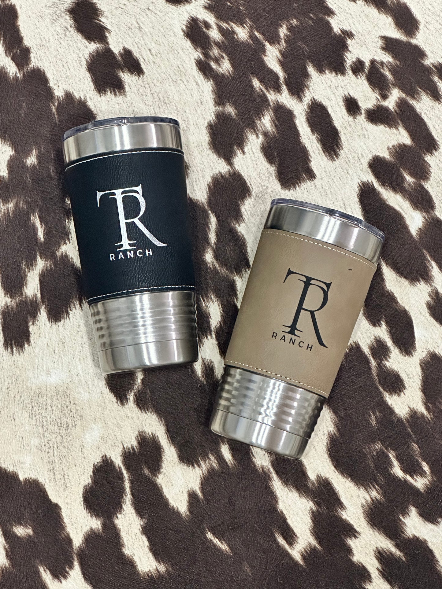 20oz Leatherette Tumbler Cup - Engraved/Personalized - Polar Camel
