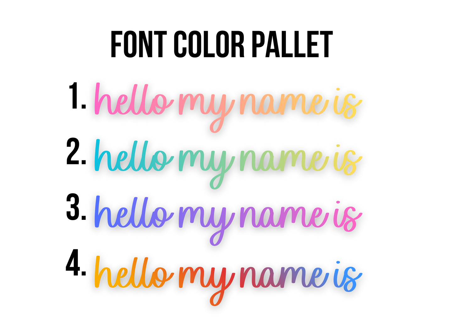 Personalized Name & ABC Whiteboard - Hello My Name Is