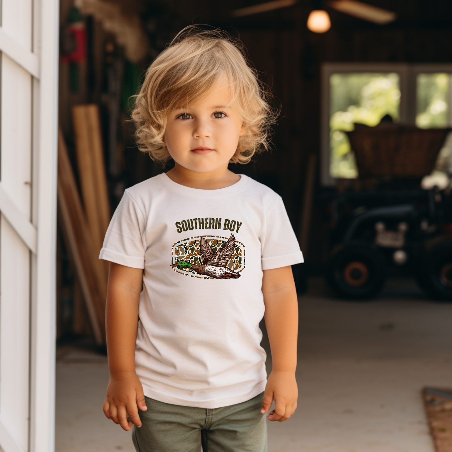 Southern Boy Camo Duck Tee