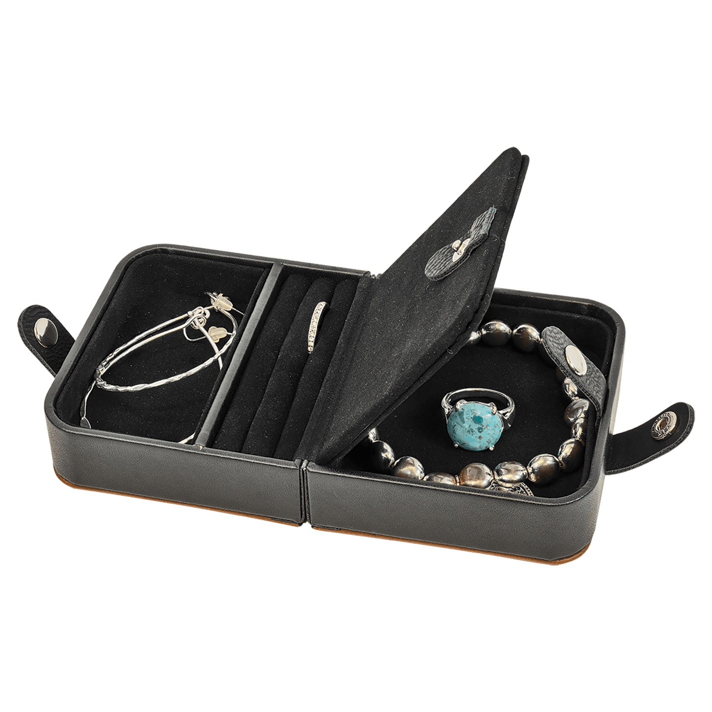 Large Personalized Leatherette Jewelry Box