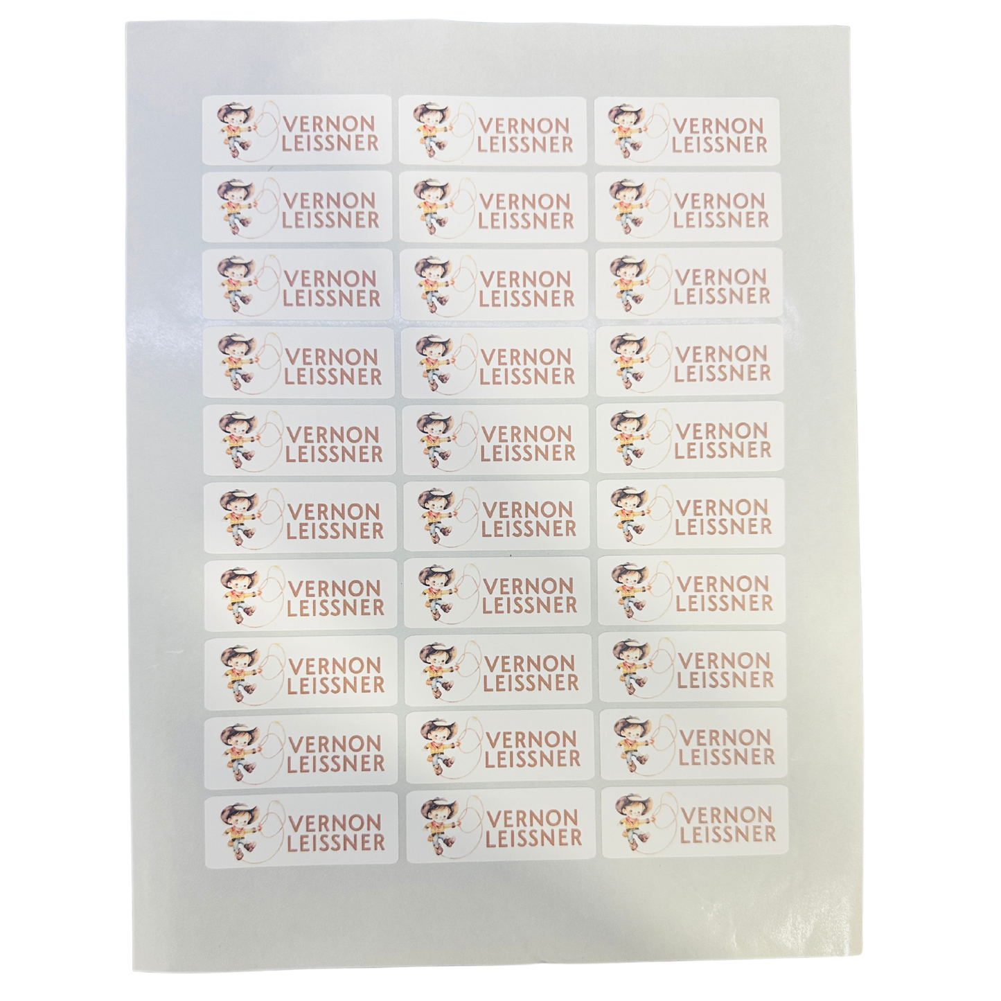 Back to School Supplies Labels - 30 per sheet - Each Label is 2.25" x .85"