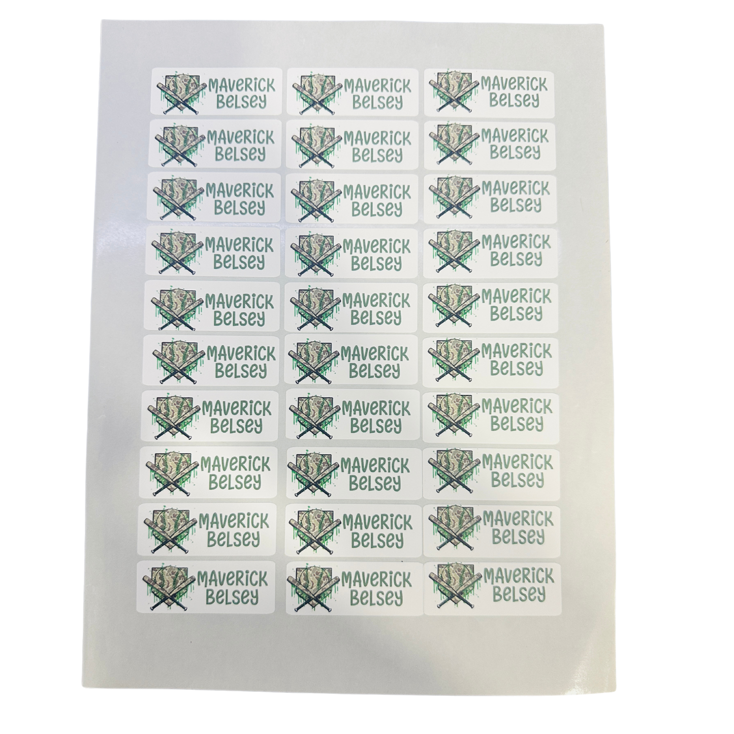 Back to School Supplies Labels - 30 per sheet - Each Label is 2.25" x .85"