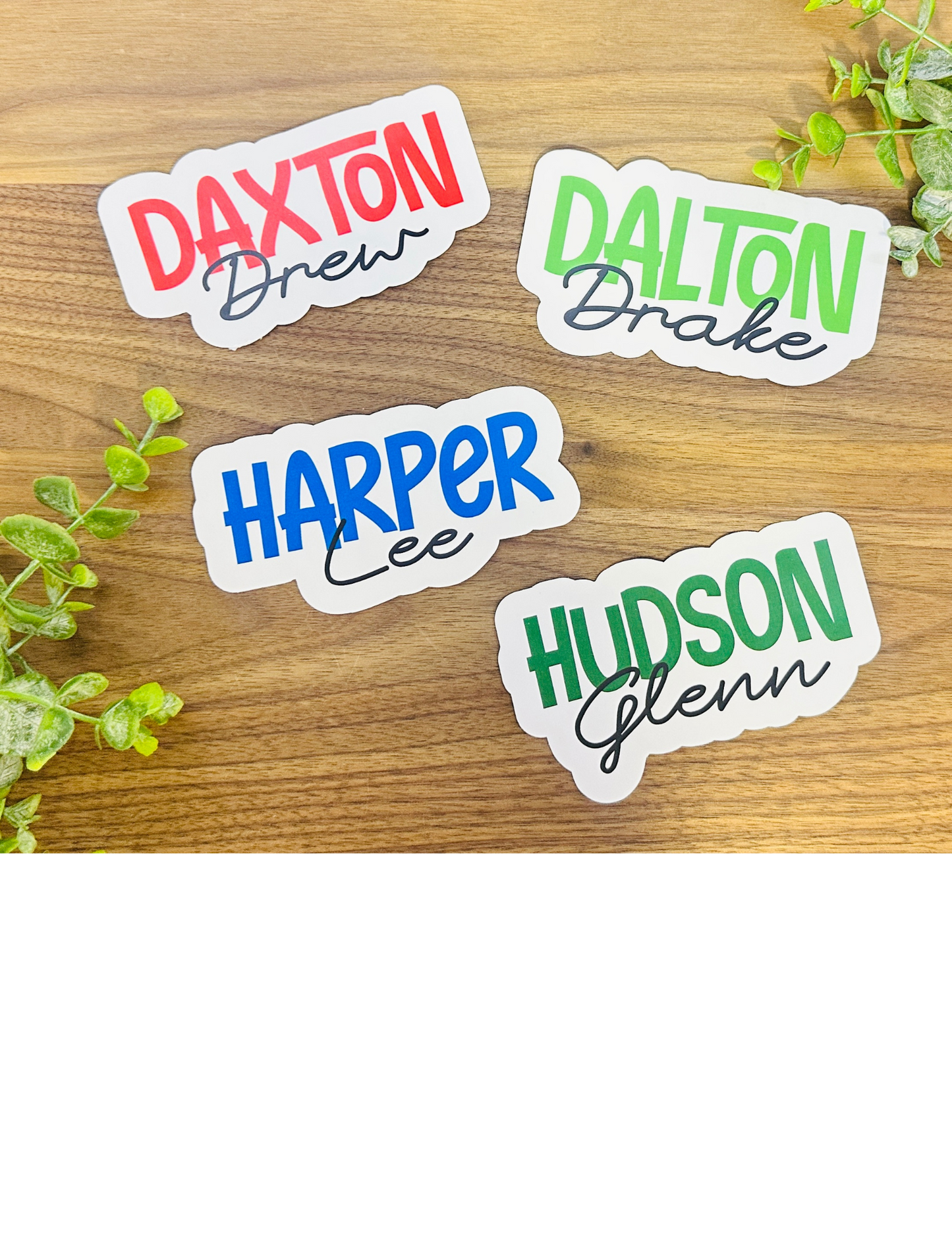 Custom Name Stickers