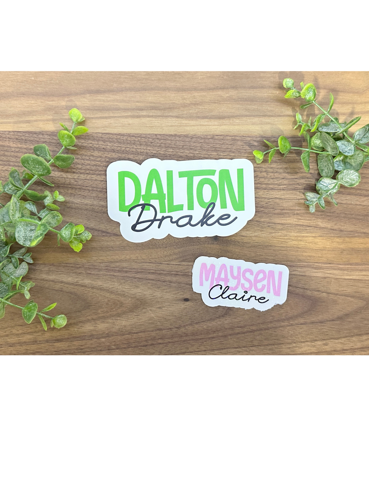 Custom Name Stickers