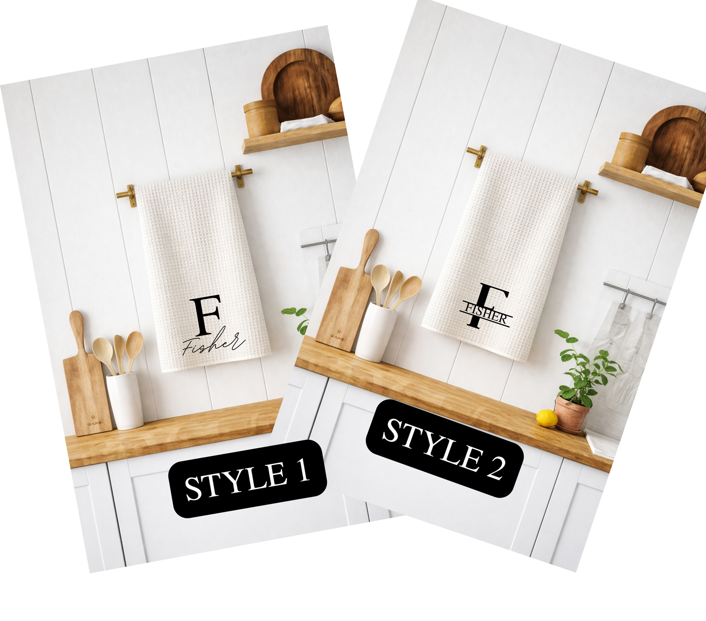 Tea Towel - Personalized - Monogram Printed