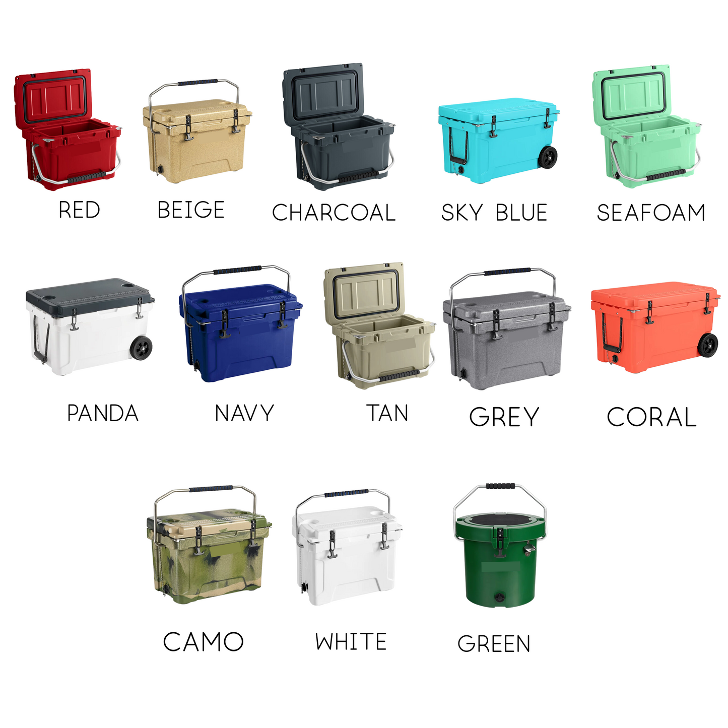 Personalized or Branded Rotomolded Style Cooler/Ice Chest - 13 Color Options - 8 Sizes/Styles