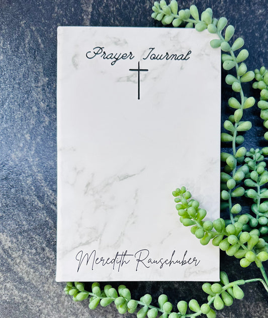 Leatherette Prayer Journal - Personalized with Name
