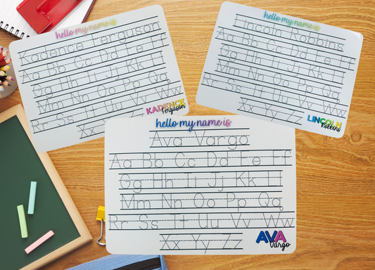 Personalized Name & ABC Whiteboard - Hello My Name Is