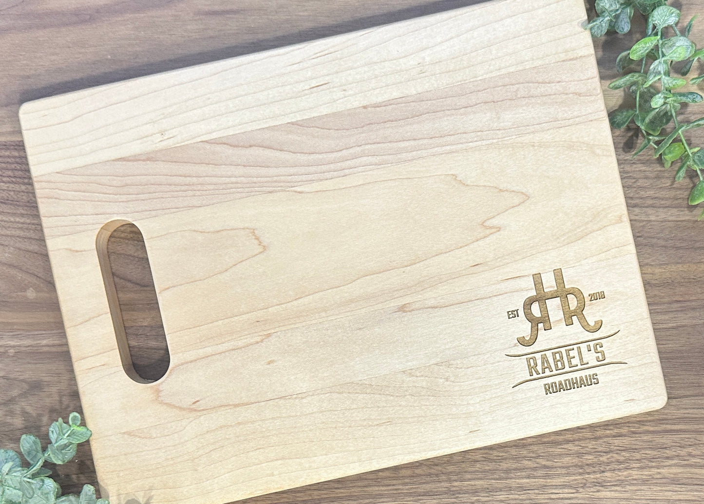13.75" x 9.75" Personalized Maple Cutting Board