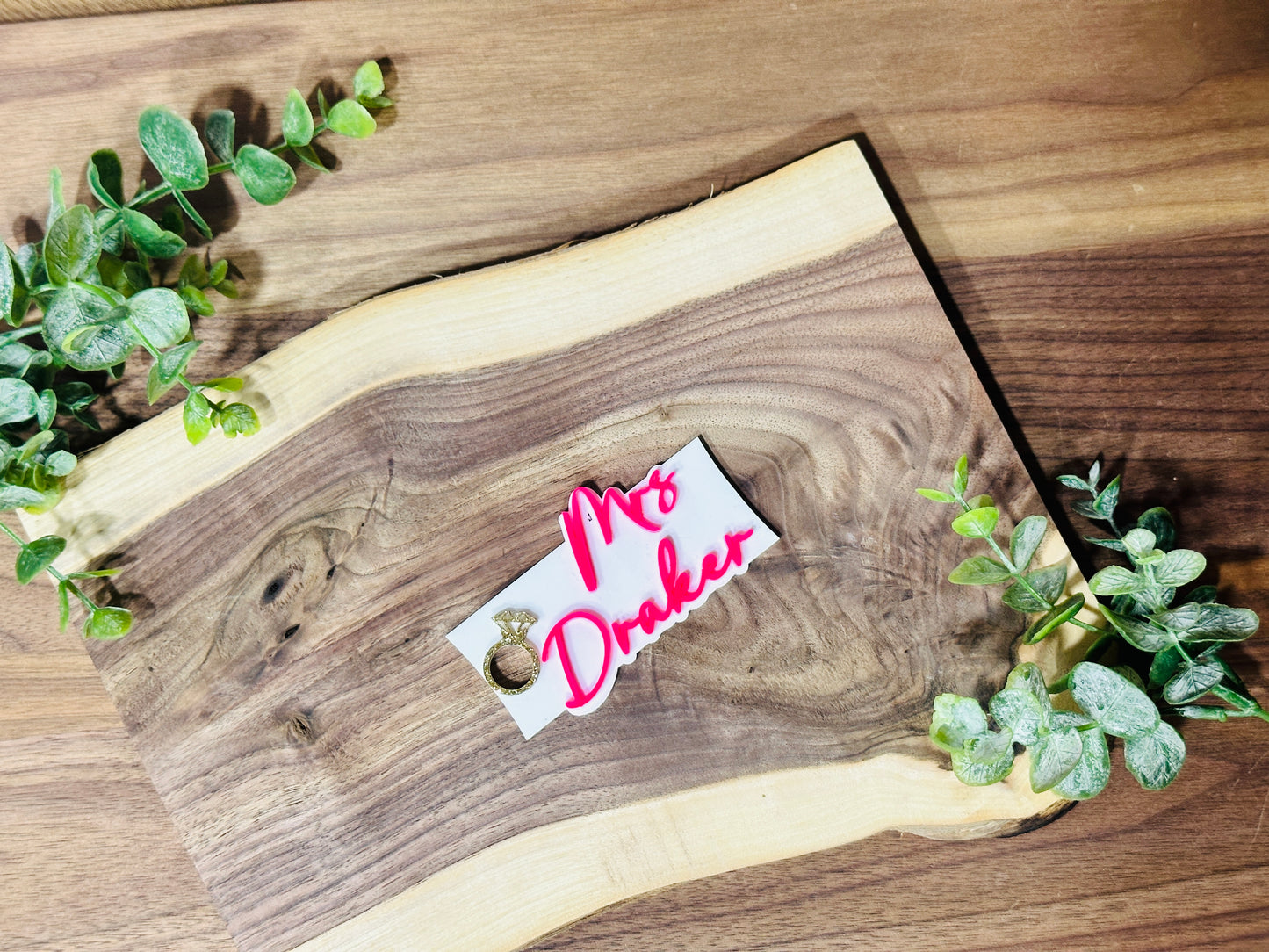 Bride/Wife Tumbler Topper Tag