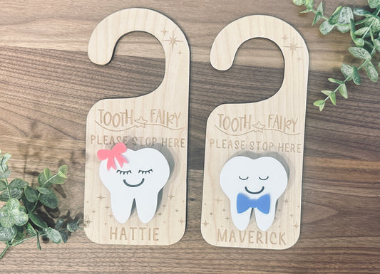 Tooth Fairy Personalized Door Hanger