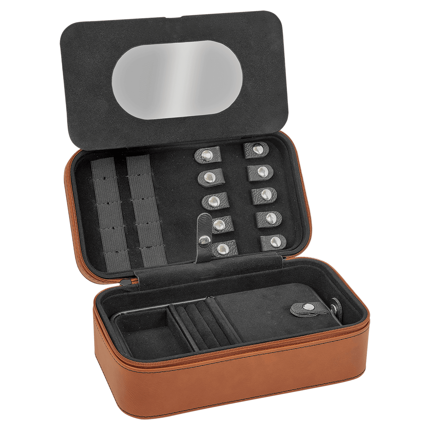 Large Personalized Leatherette Jewelry Box