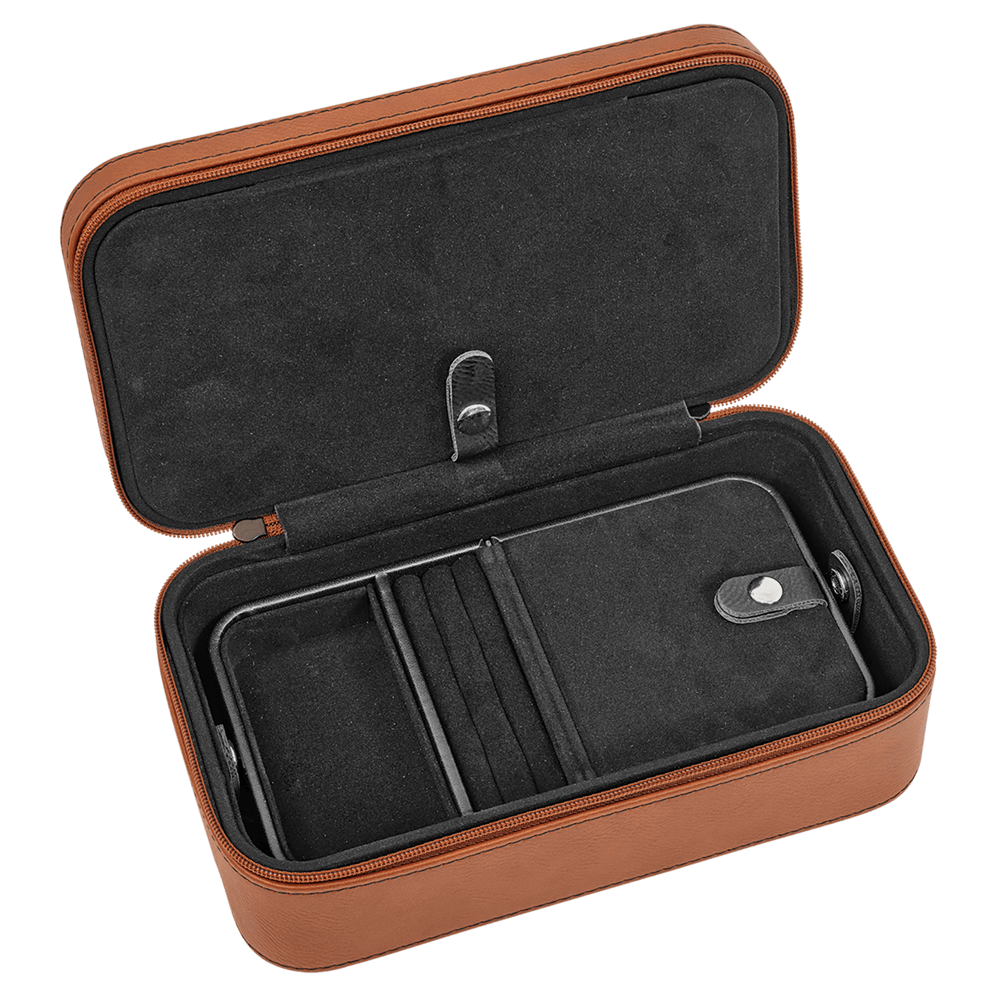 Large Personalized Leatherette Jewelry Box