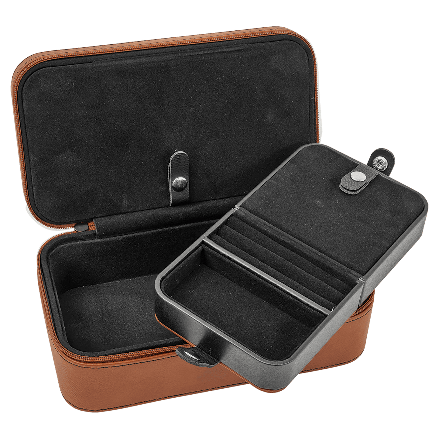 Large Personalized Leatherette Jewelry Box