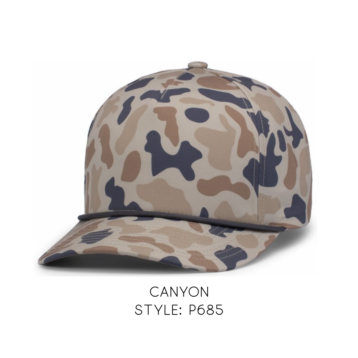 PACIFIC HEADWEAR STYLE: P685 5-PANEL TRUCKER SNAPBACK