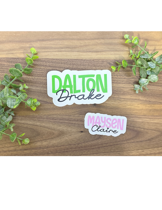 Custom Name Stickers