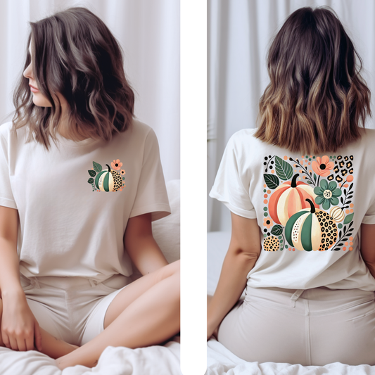 Boho Fall Pumpkins Fall Comfort Colors Tee
