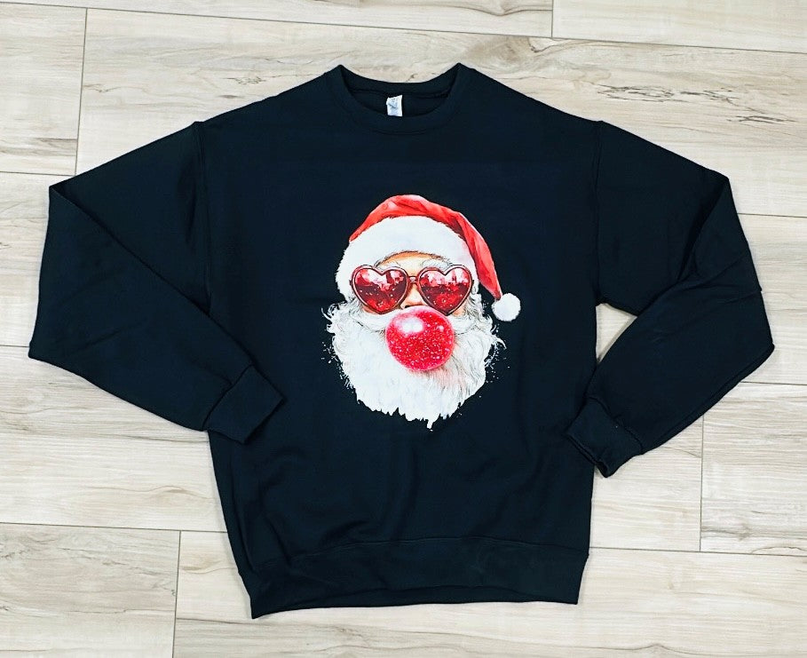 Blowin' Bubbles Santa Crewneck Sweatshirt