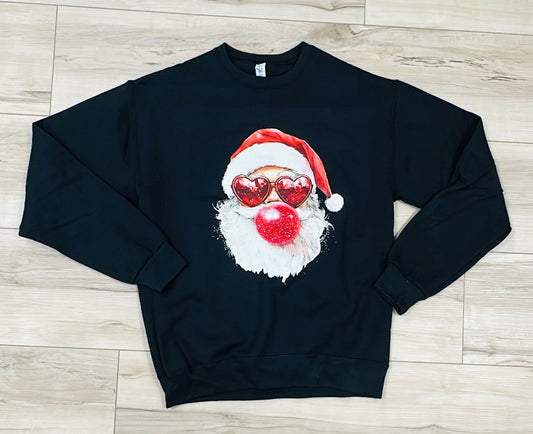 Blowin' Bubbles Santa Crewneck Sweatshirt