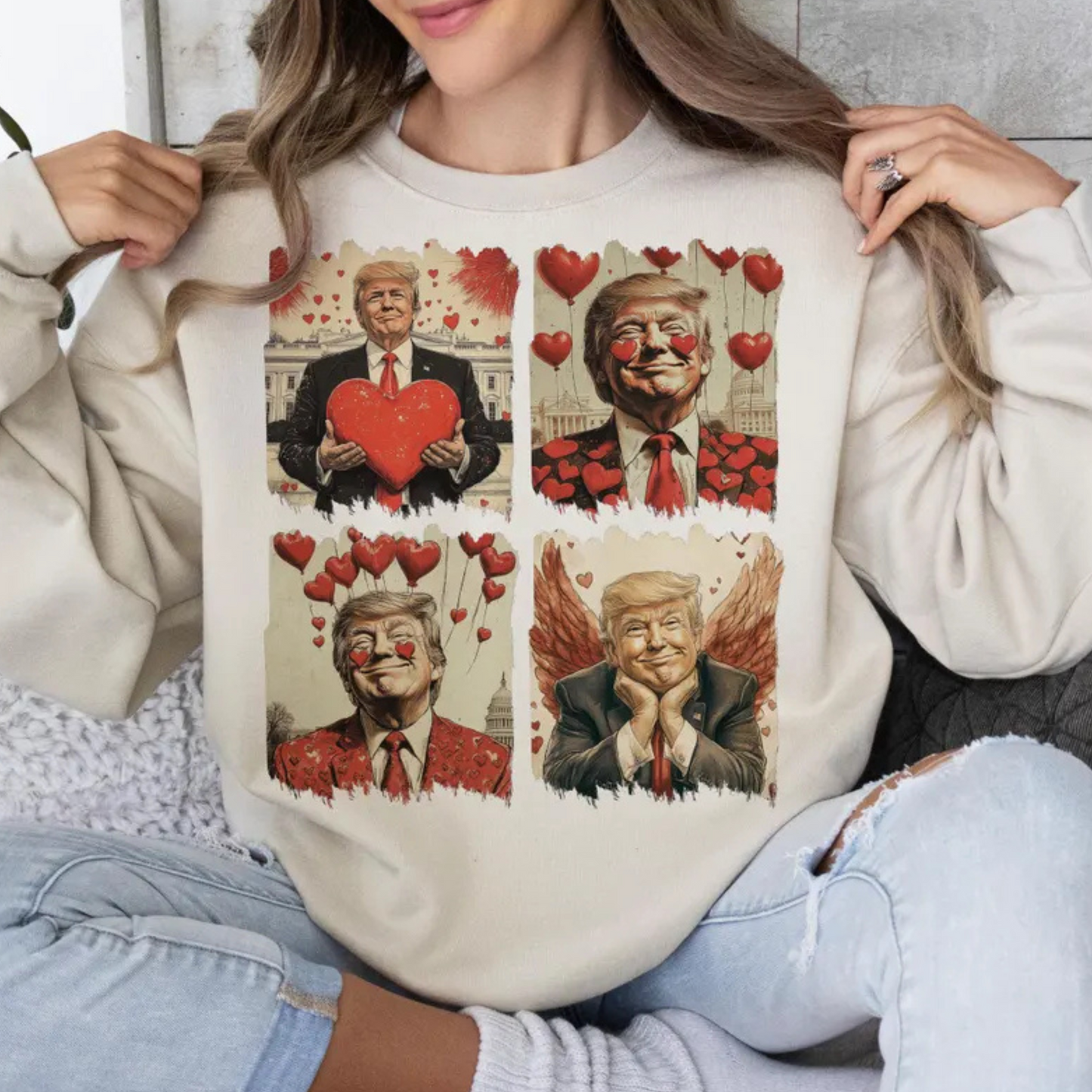 Trump Love - Valentines Sweatshirt