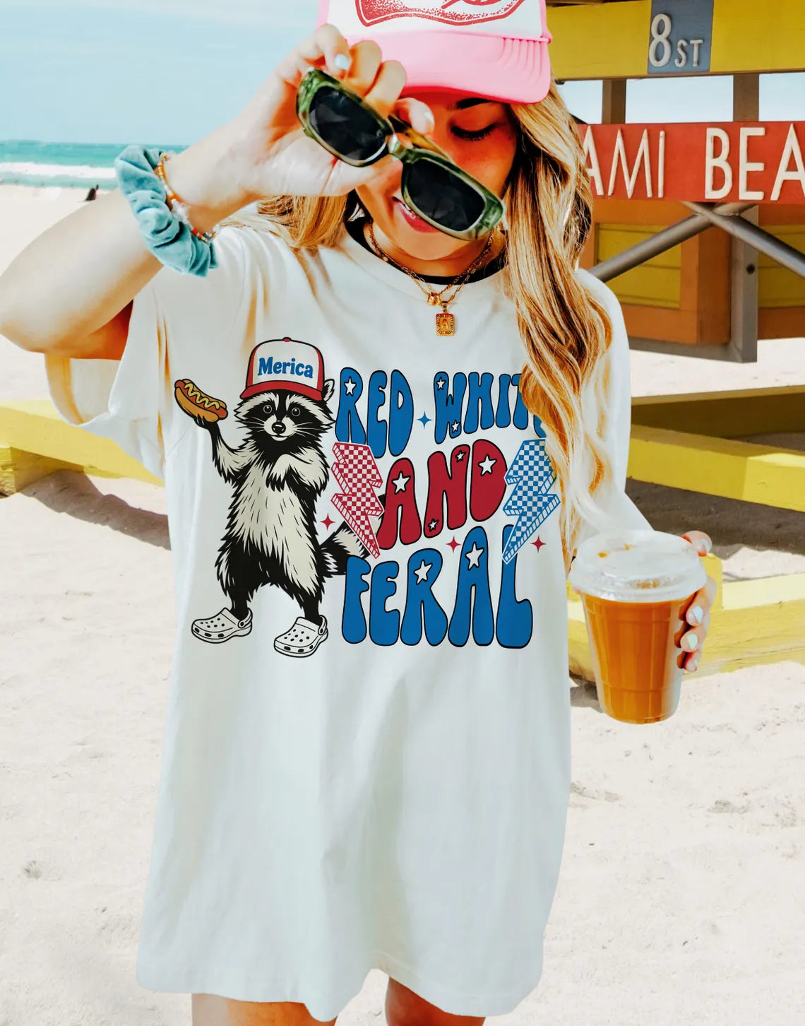 Red White & Feral Tee - July 4th